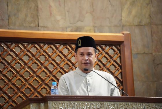 Dekan Teknik UGM menyampaikan materinya di Maskam UGM